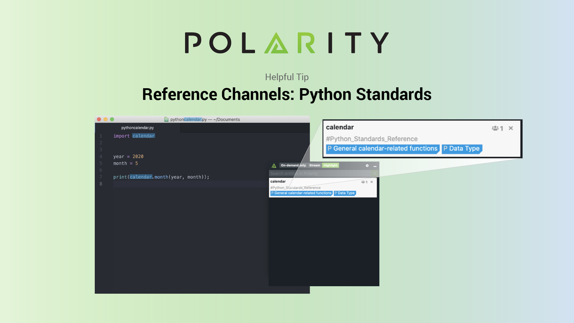 Polarity Reference Channels: Python Standards cover image